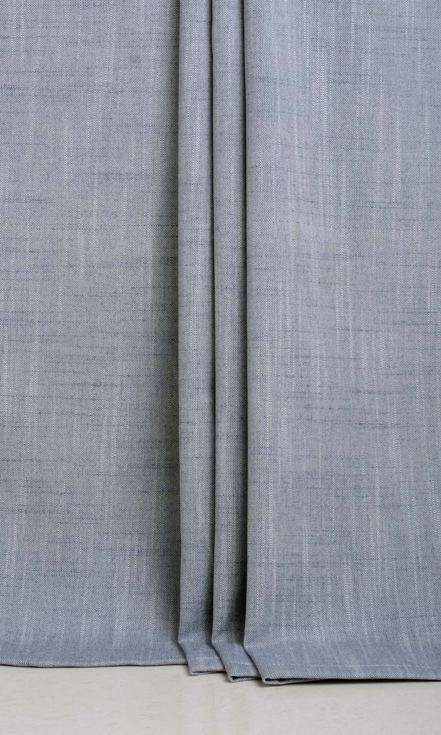 Plain Linen Texture Made-to-Measure Roman Blinds (Denim Blue)