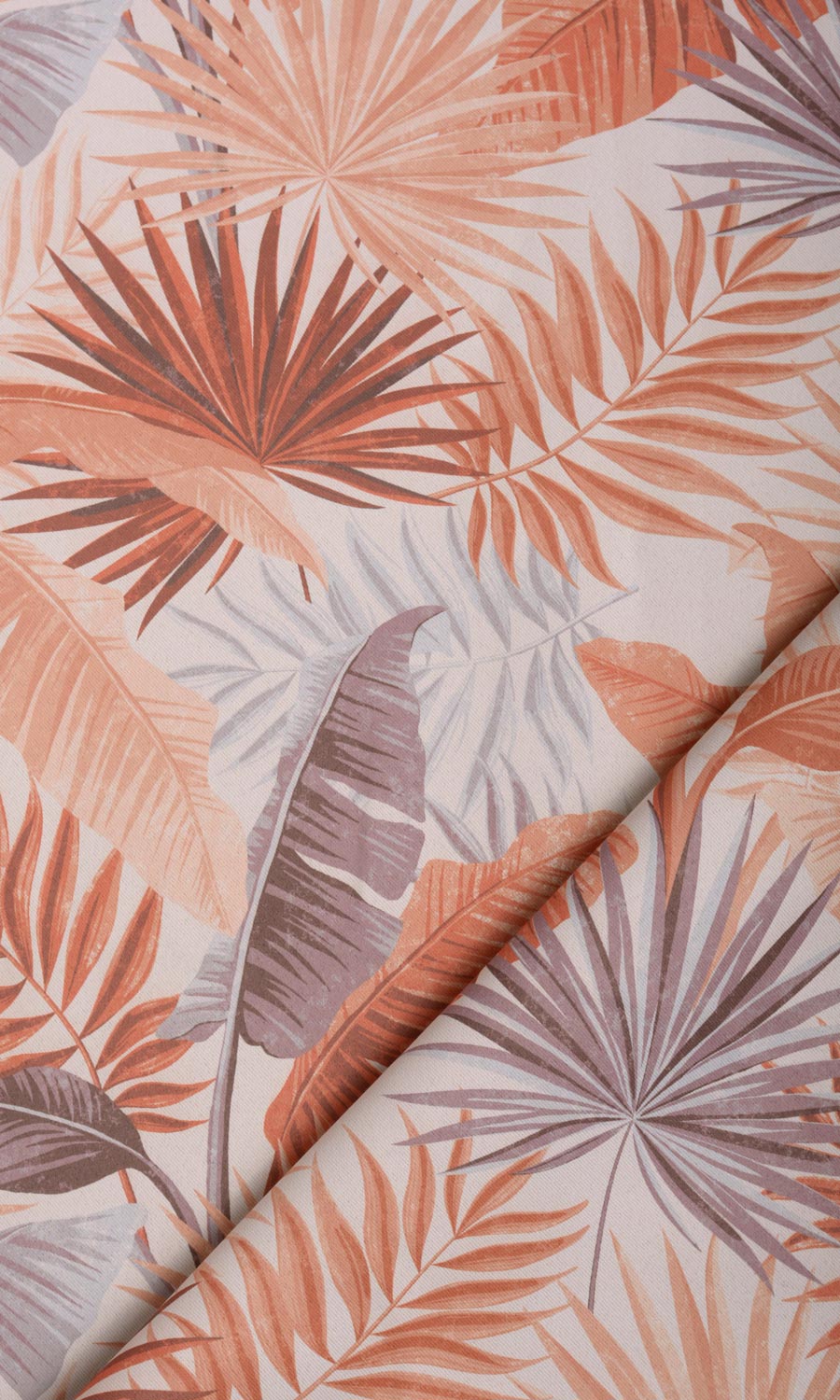 Botanical Floral Flat, Plain, Fake, Faux, European Relaxed Roman Blinds (Burnt Orange)