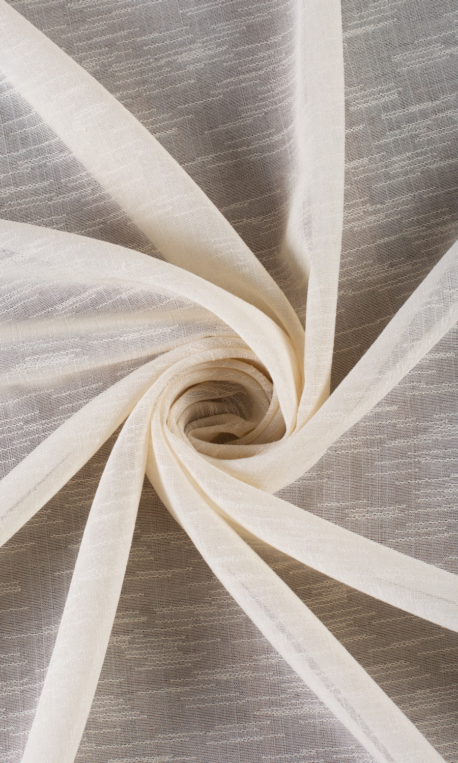 Textured Sheer Made-to-Measure Roman Blinds (Pale Beige/ Warm Ivory)