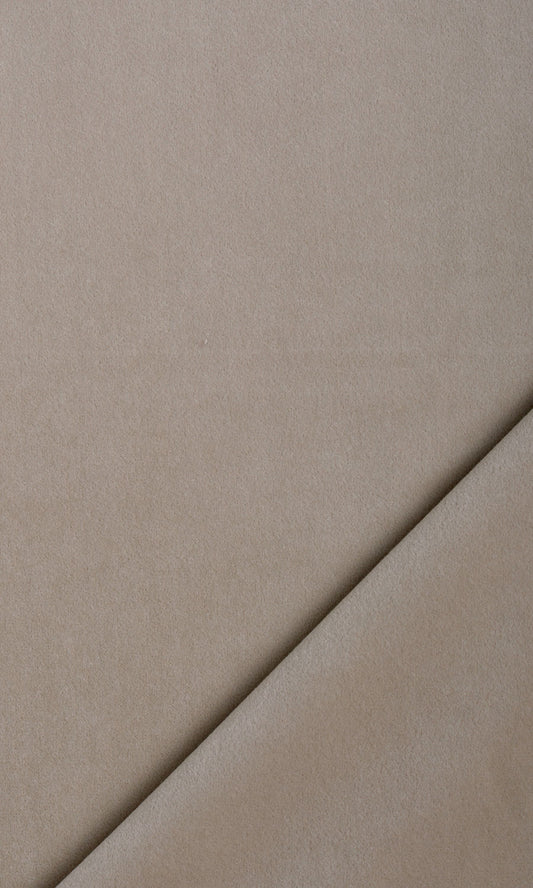 Velvet Home Décor Fabric By the Metre (Taupe)