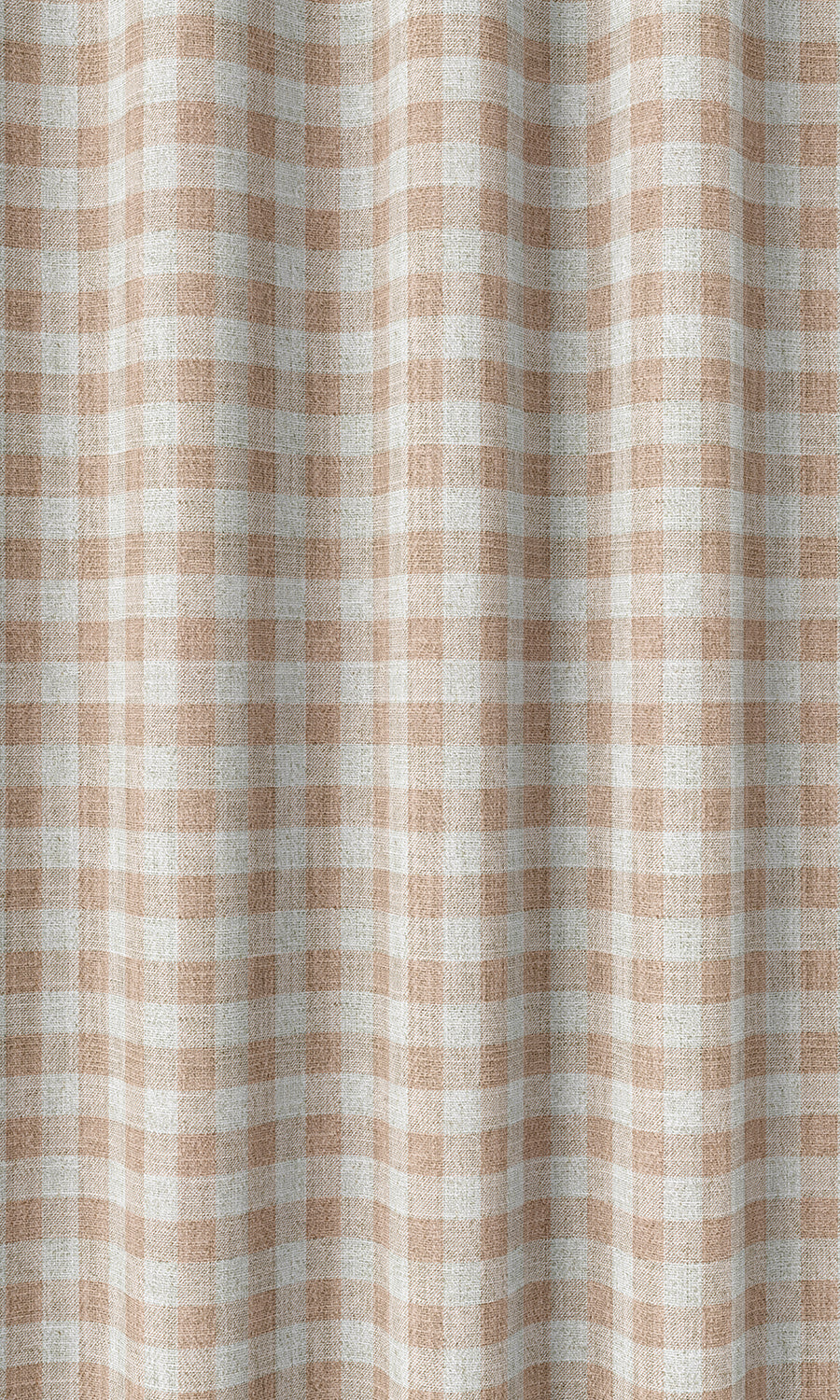 Check Patterned Home Décor Fabric By the Metre (Blush Pink/ White)