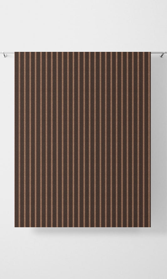 Modern Striped Home Décor Fabric By the Metre (Wine/ Coffee)