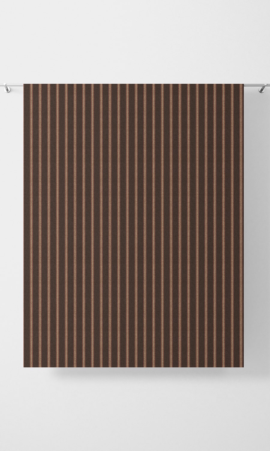 Modern Striped Home Décor Fabric Sample (Wine/ Coffee)