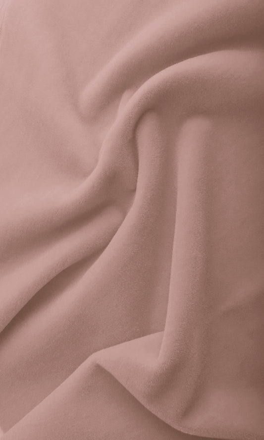 Velvet Home Décor Fabric By the Metre (Rose Pink)