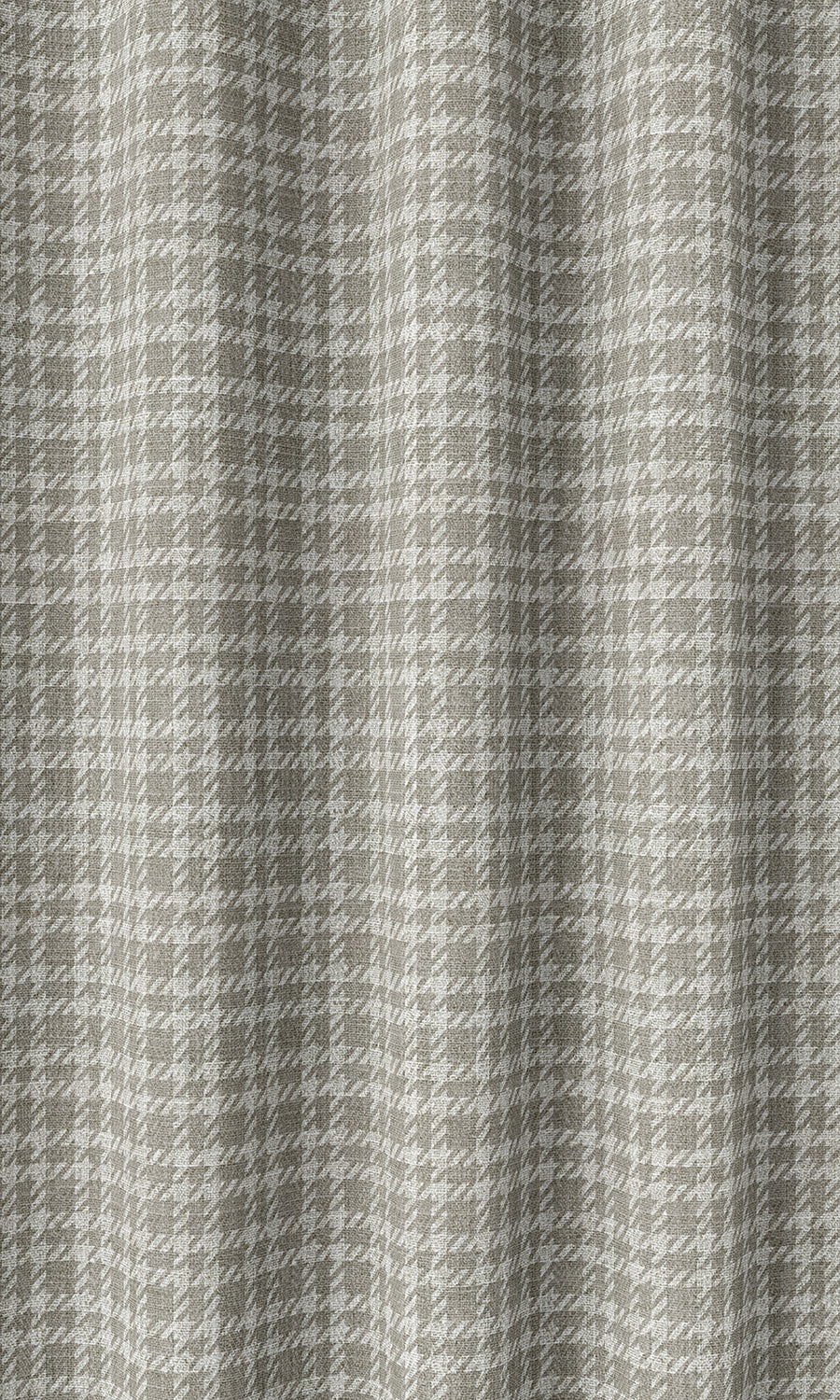 Check Patterned Home Décor Fabric Sample (Grey/ White)