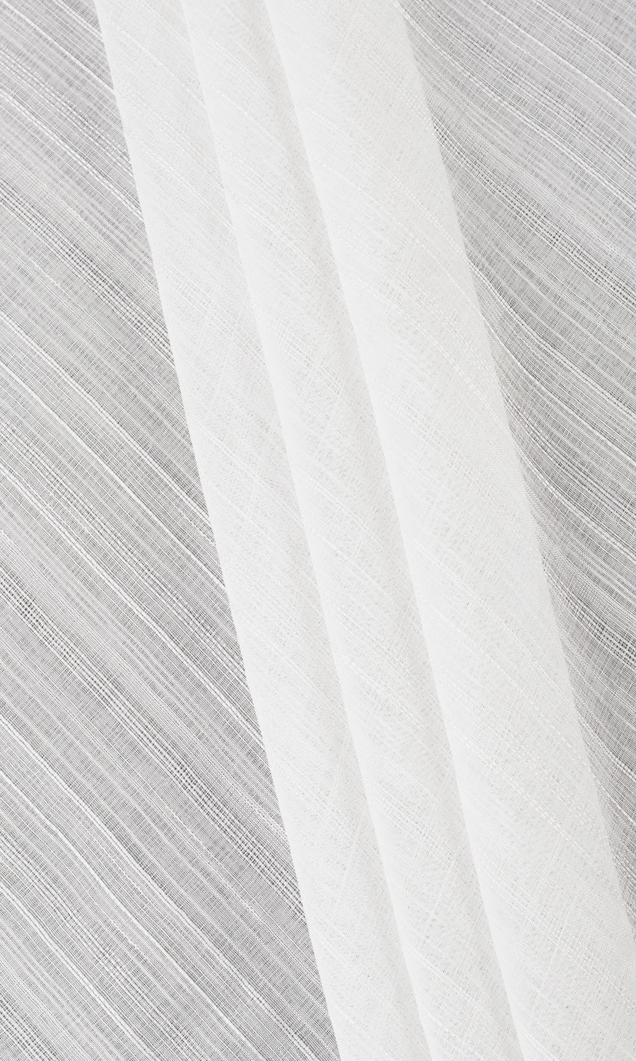 Textured Striped Sheer Roman Blinds & Window Shades (White)