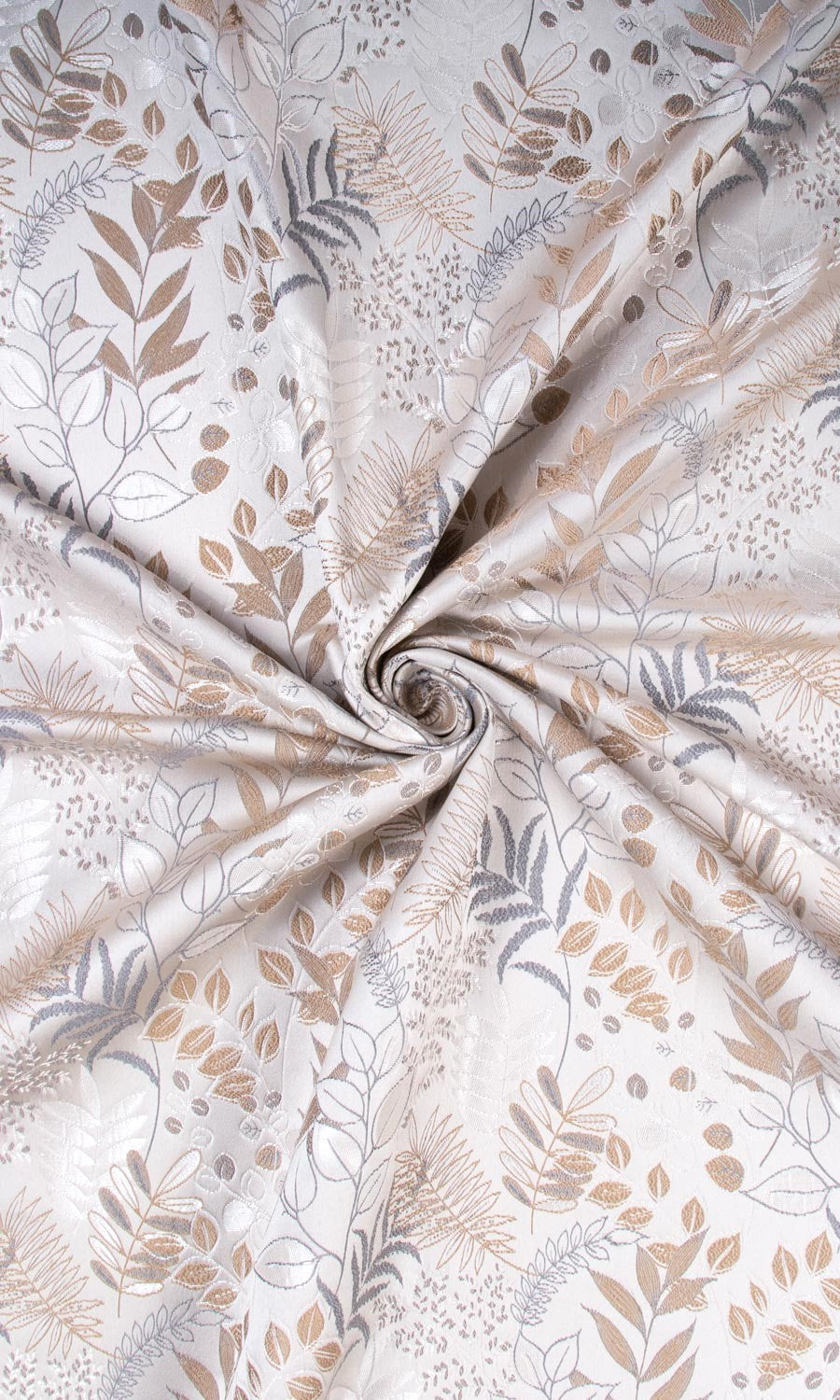 Botanical Fabric Blinds (Gray) Extra Long Short Wide