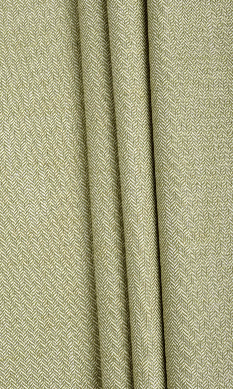 Herringbone Textured Made-to-Measure Roman Blinds (Olive Green)