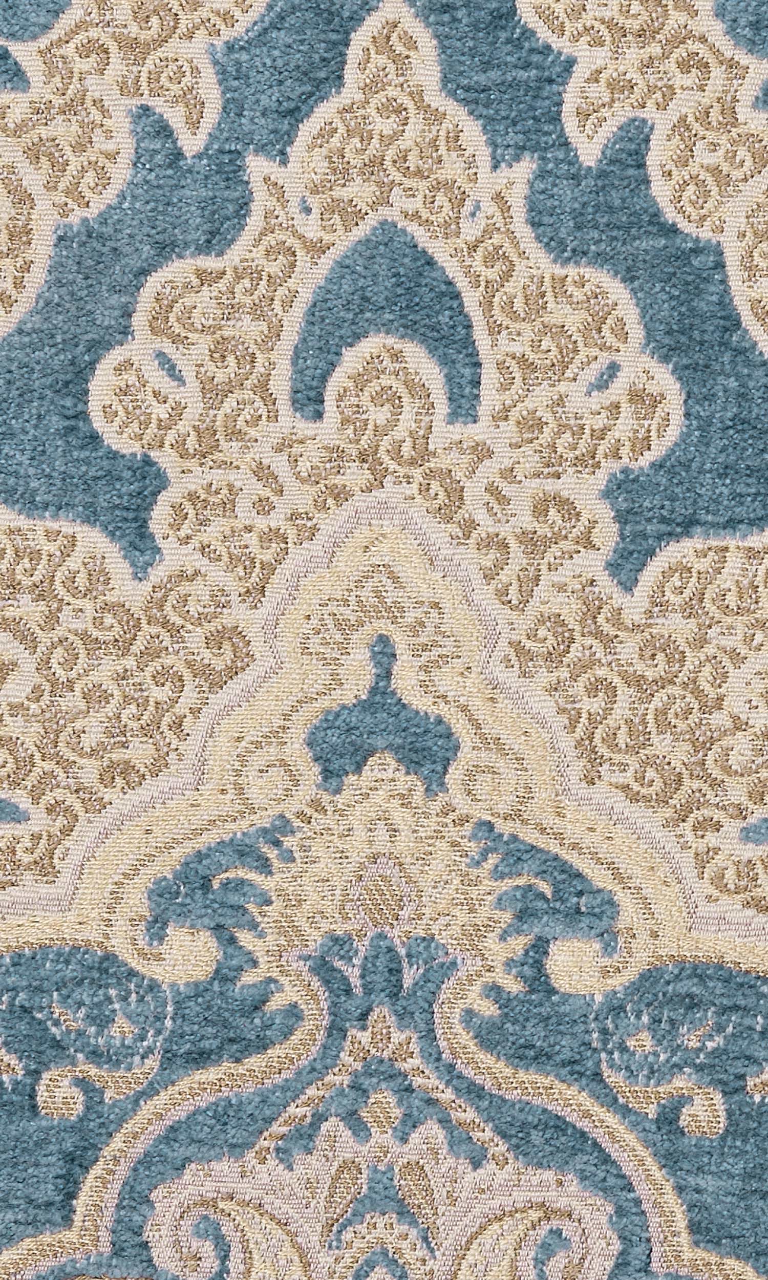 Damask Velvet Flat, Plain, Fake, Faux, European Relaxed Roman Blinds (Beige/ Brown/ Blue)