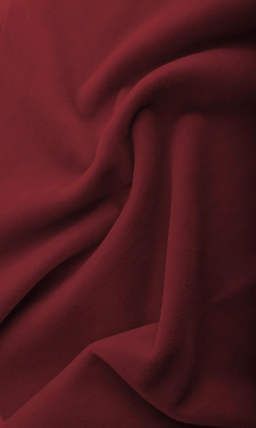 Velvet Home Textile Fabric Material By the Metre (Deep Red)