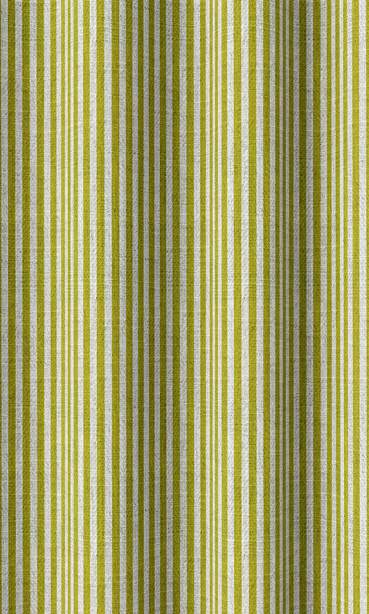 Modern Striped Home Décor Fabric By the Metre (Apple Green)