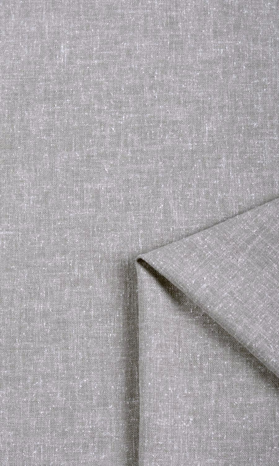 Poly-Cotton Blend Home Textile Fabric Material Sample (Steel Grey)