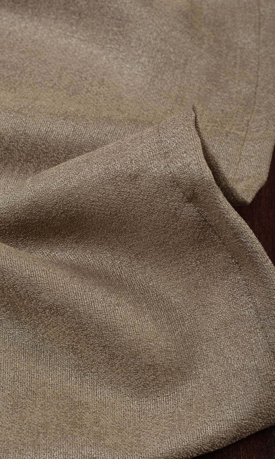 Semi-Sheer Fabric Material By the Metre (Caramel Brown)