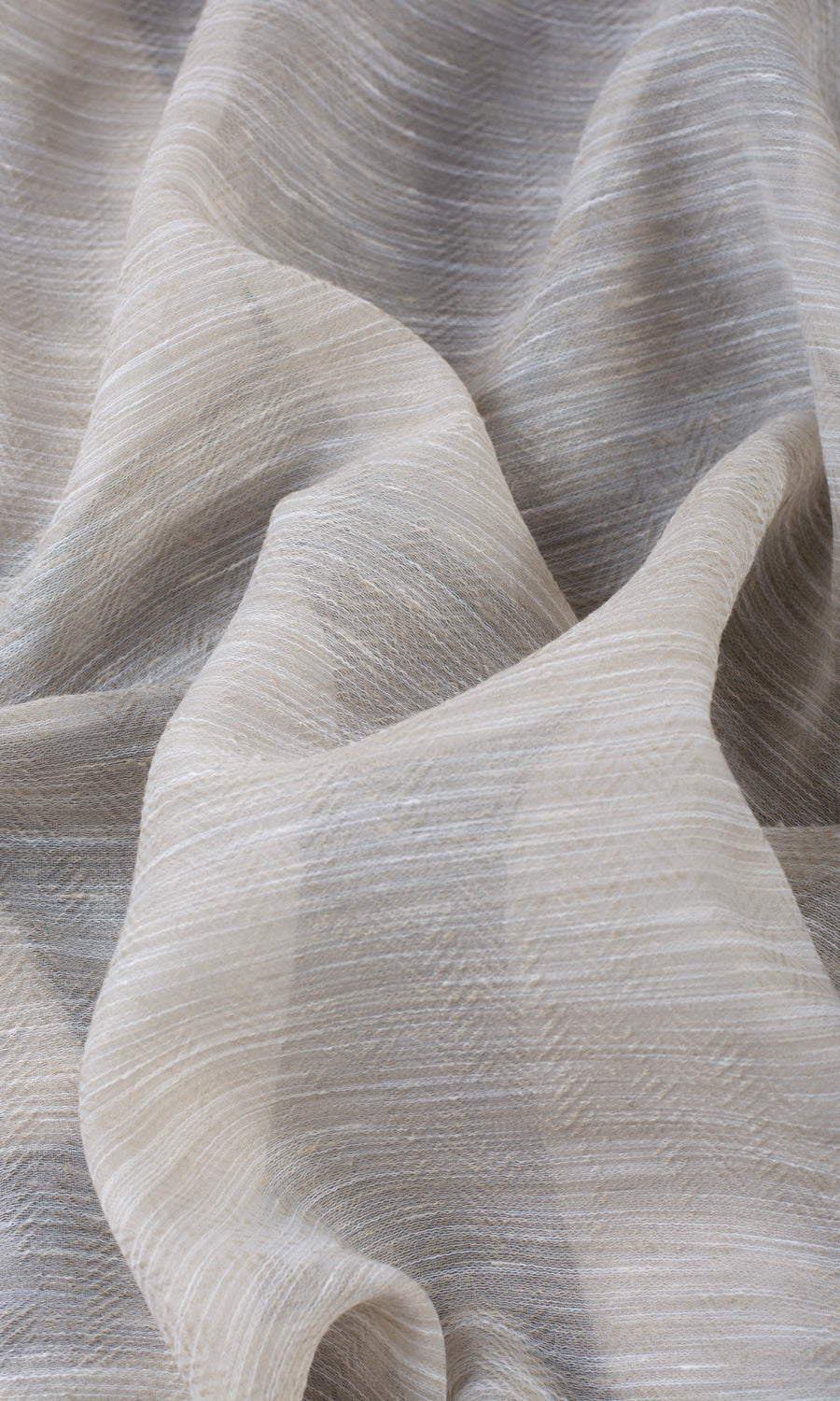 Textured Sheer Blinds (Greige/ Cream) Extra Long Short Wide