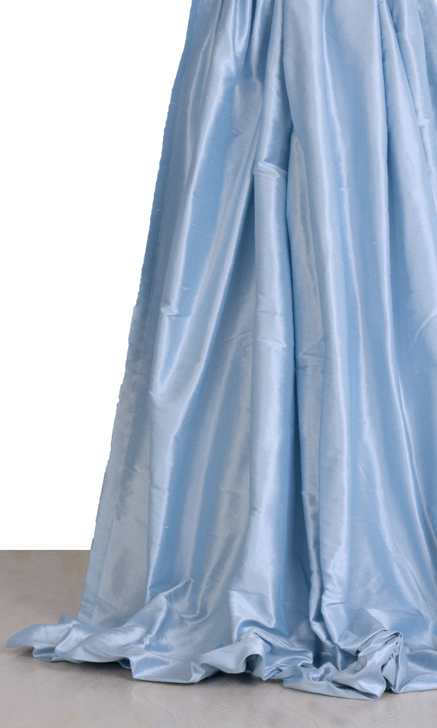 Shantung Silk Roman Blinds & Window Shades (Steel Blue)