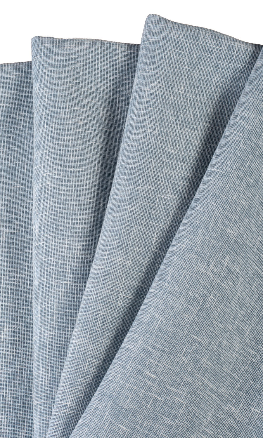 Textured Sheer Roman Blinds (Blue) Extra Long Short Wide