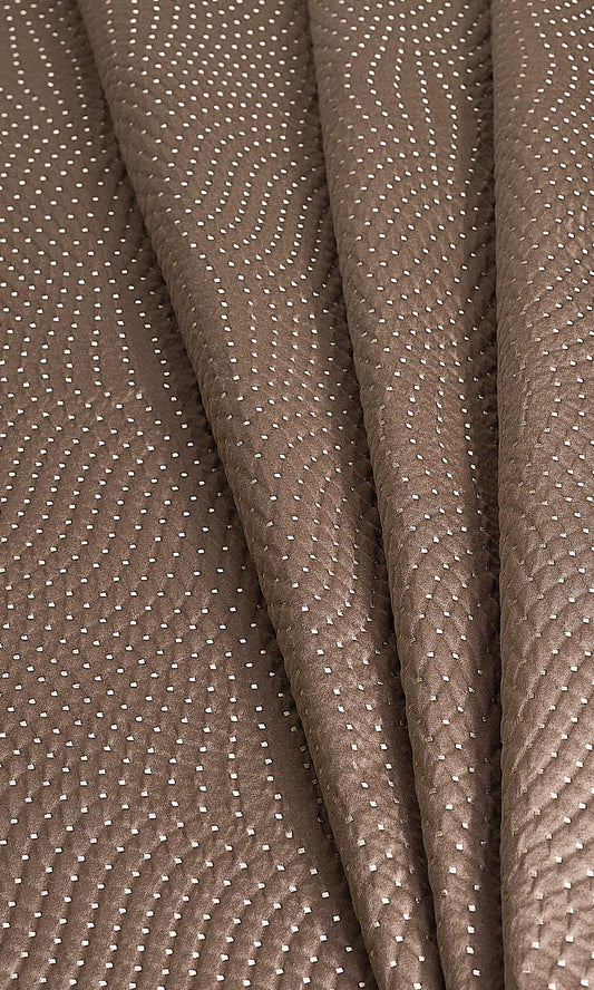 Silk-Blend Home Décor Fabric By the Metre (Caramel Brown)