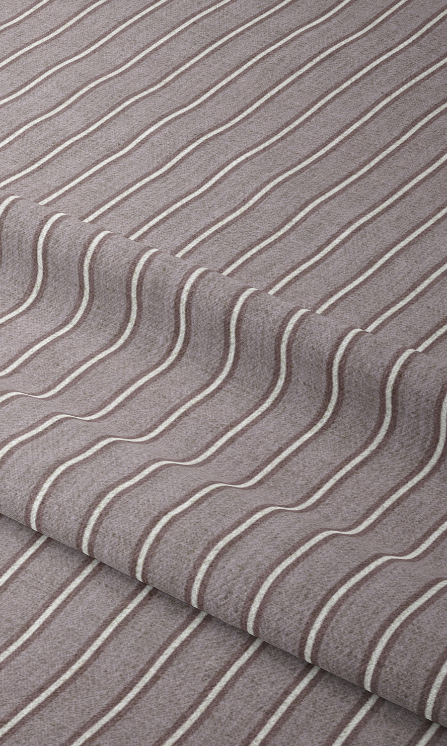 Modern Striped Home Textile Fabric Material Sample (Plum Purple)
