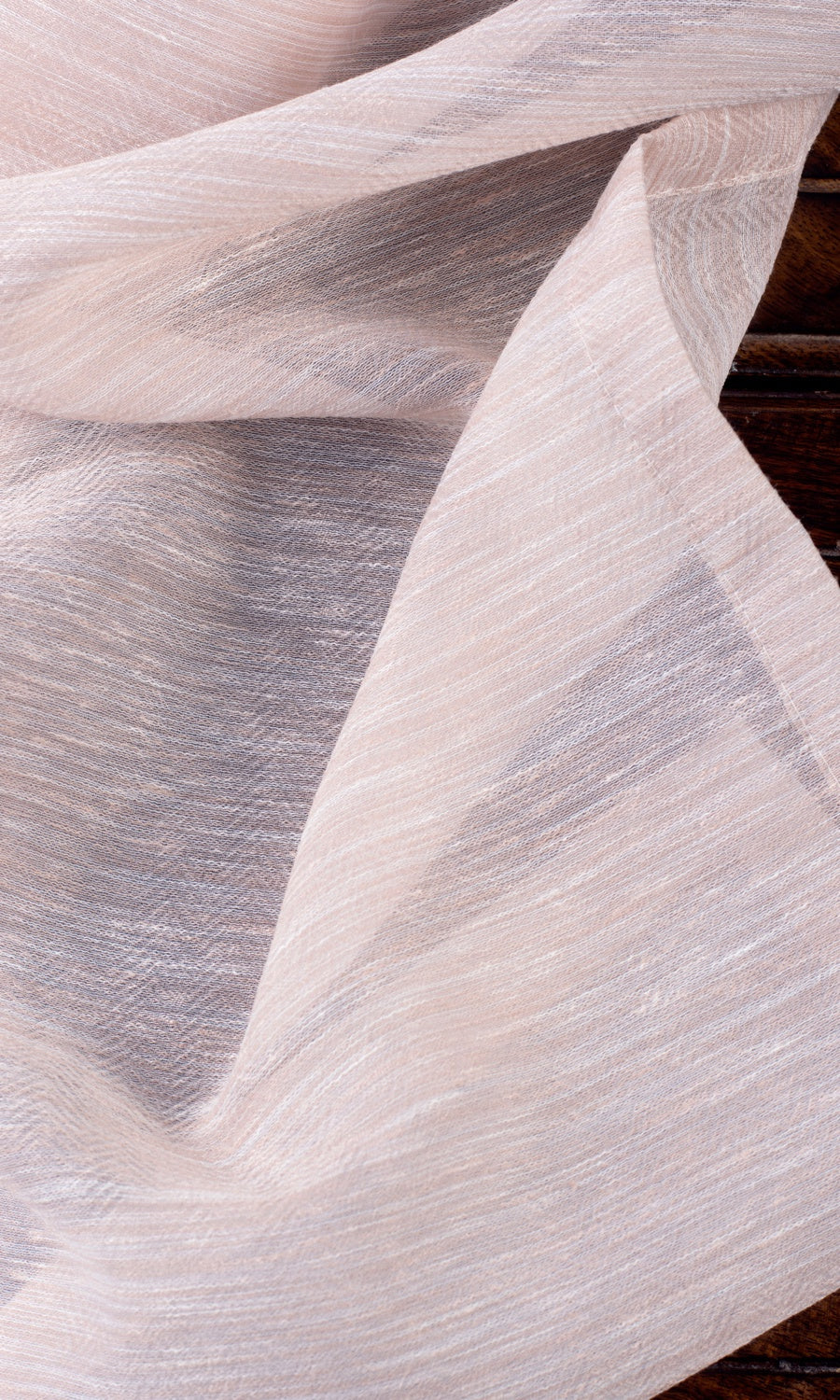 Textured Sheer Any Size Style Roman Blinds (Peach/ Pink)
