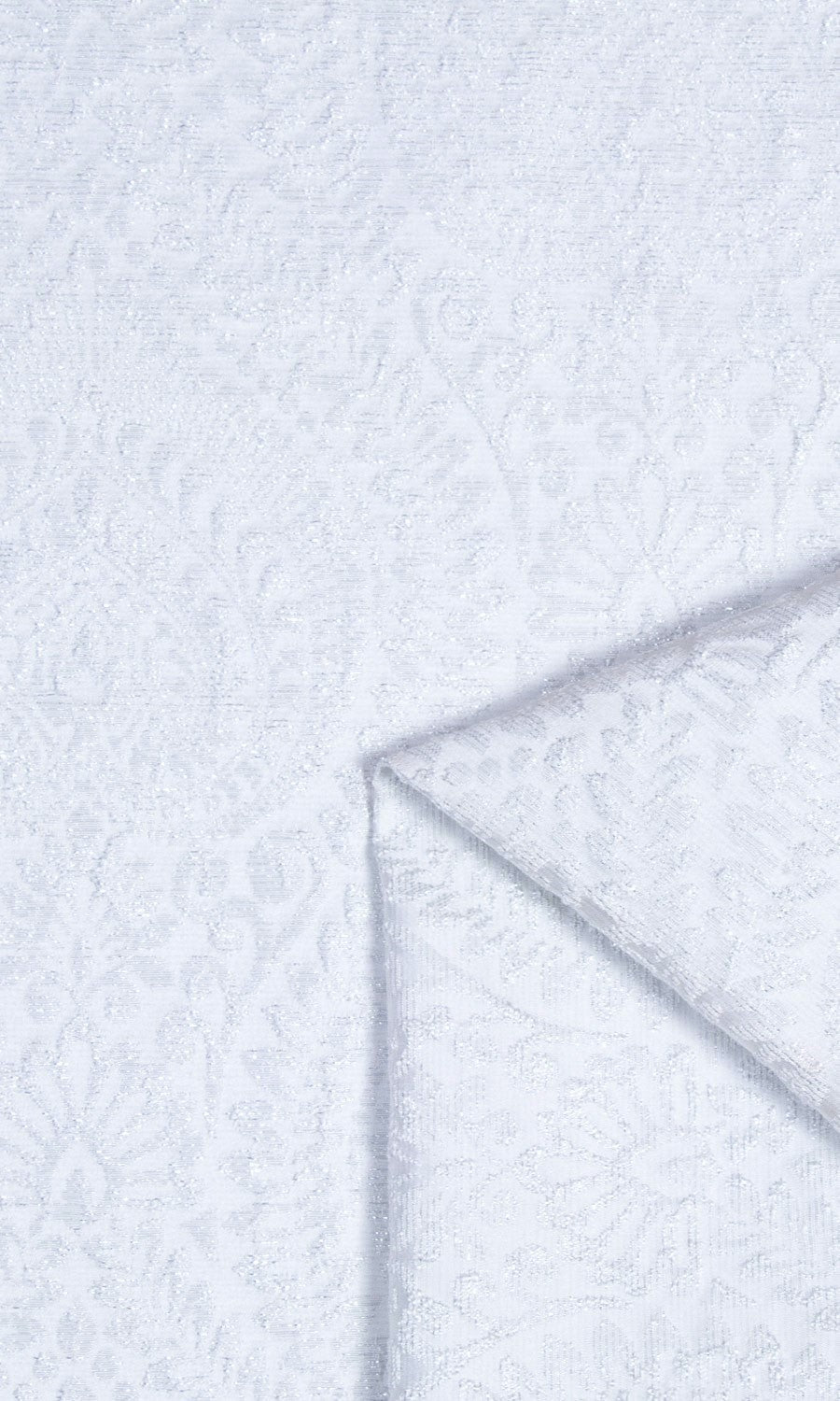 Textured Floral Roman Blinds & Window Shades (White)