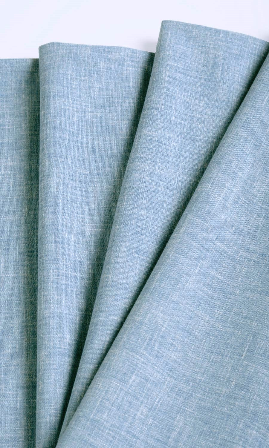 Poly-Cotton Blend Free Fabric Material Sample (Pale Cobalt)