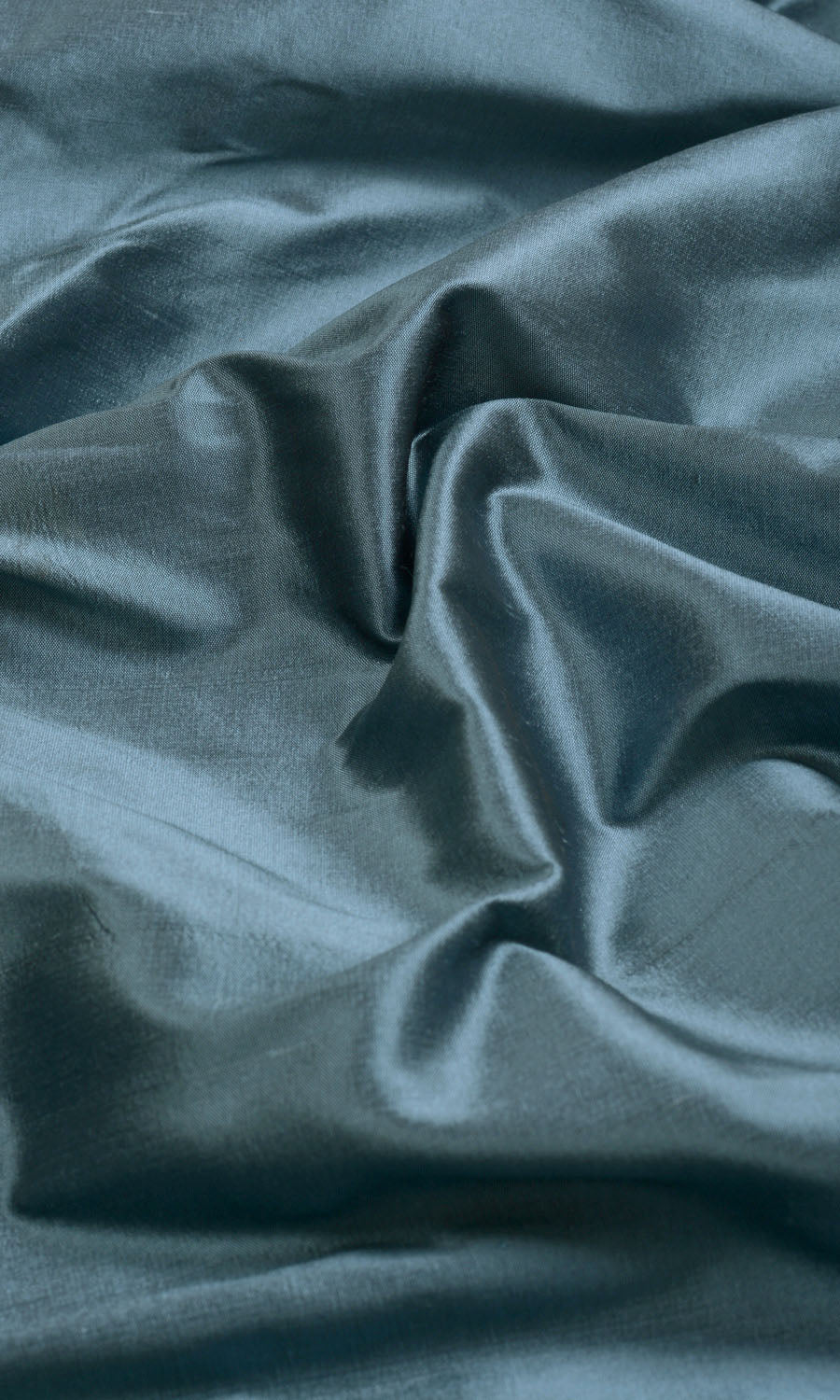 Shantung Silk Fabric Material By the Metre (Denim Blue)