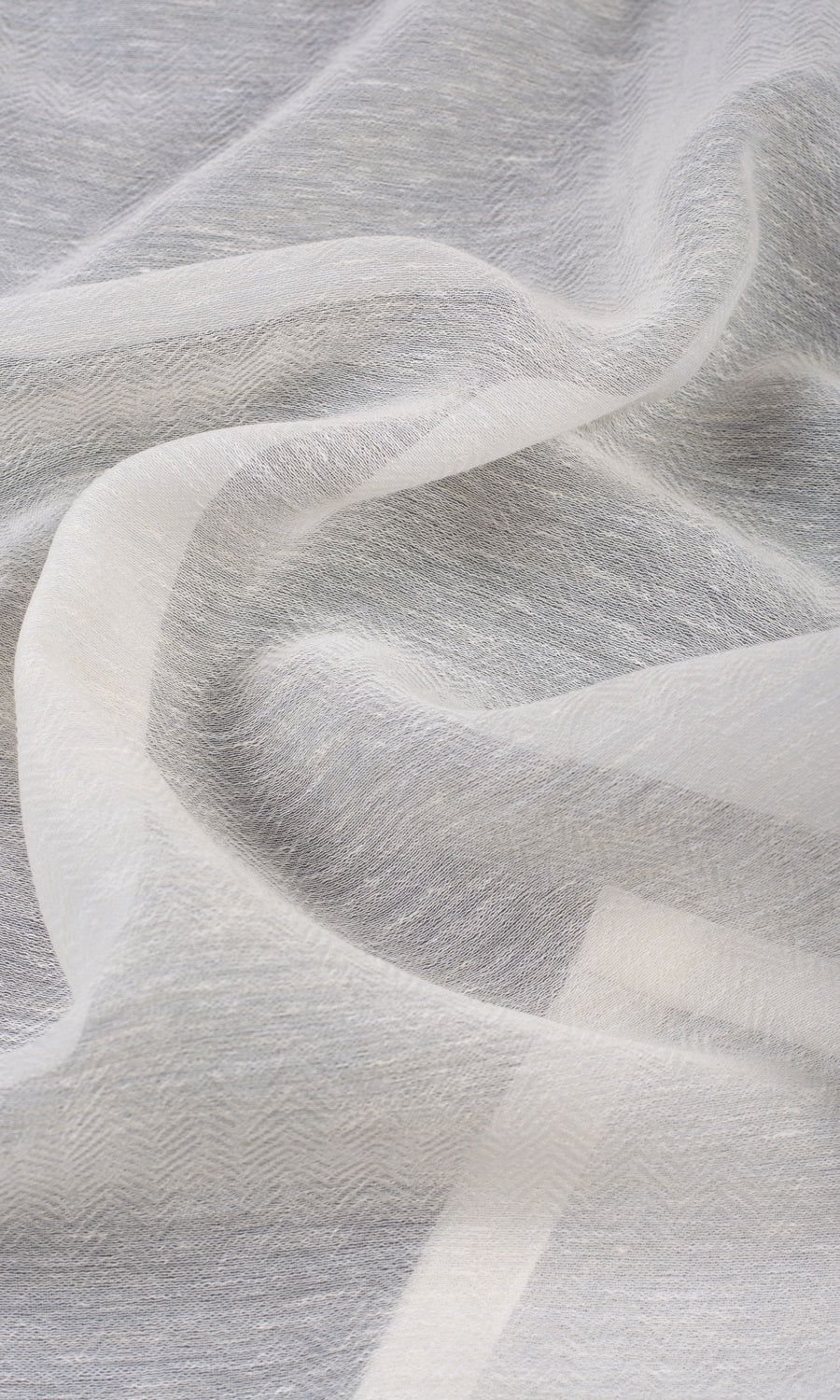 Textured Sheer Made-to-Measure Roman Blinds (Warm White)