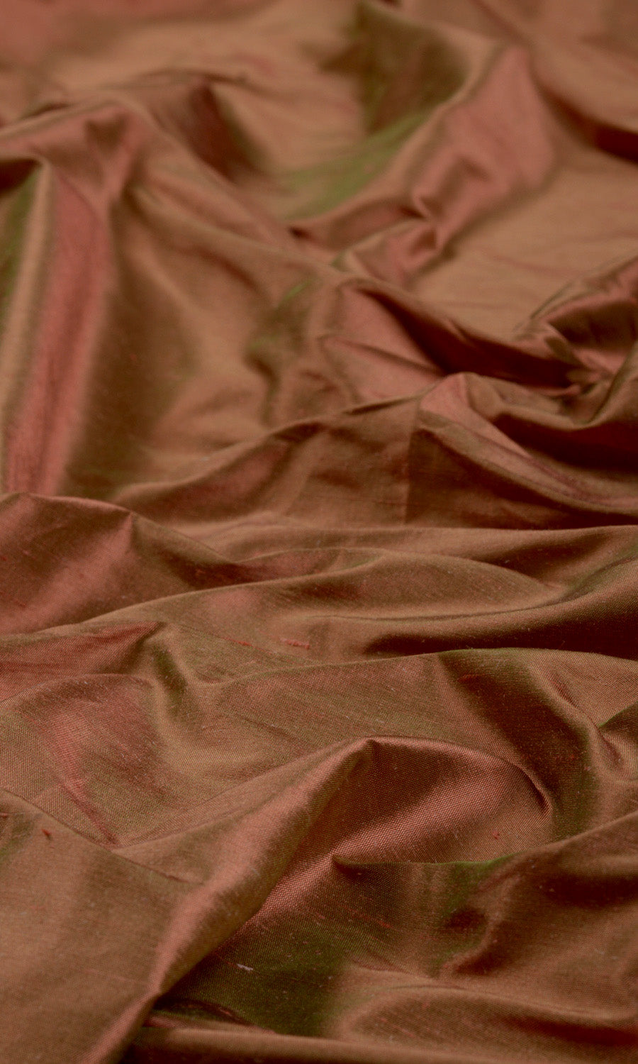 Shantung Silk Home Textile Fabric Material By the Metre (Deep Orange)