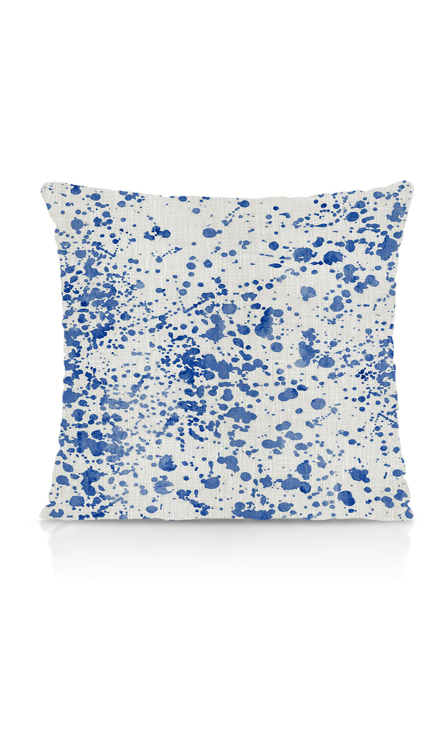 Abstract Print Flat, Plain, Fake, Faux, European Relaxed Roman Blinds (Eggshell White/ Blue)