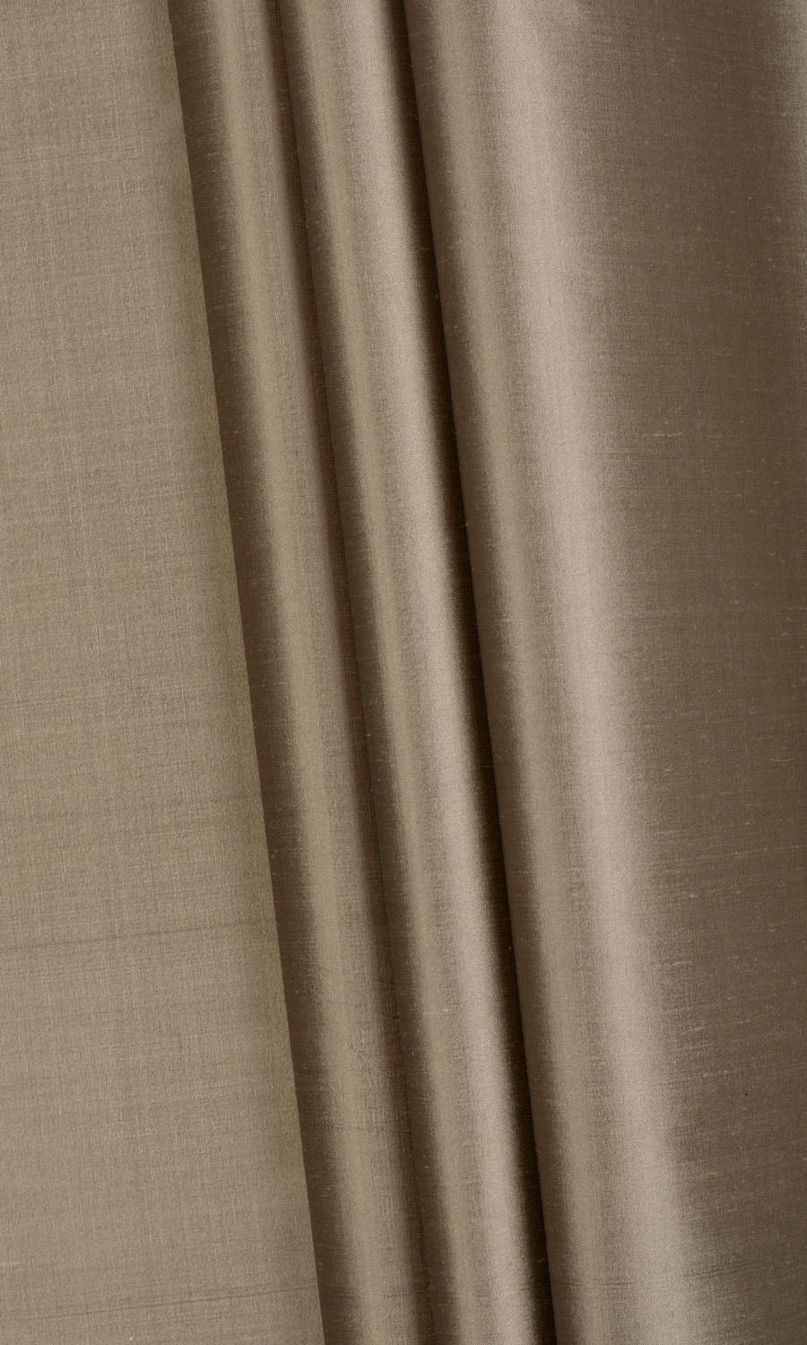 Shantung Silk Fabric By the Metre for Roman Blinds & Shades (Brown)