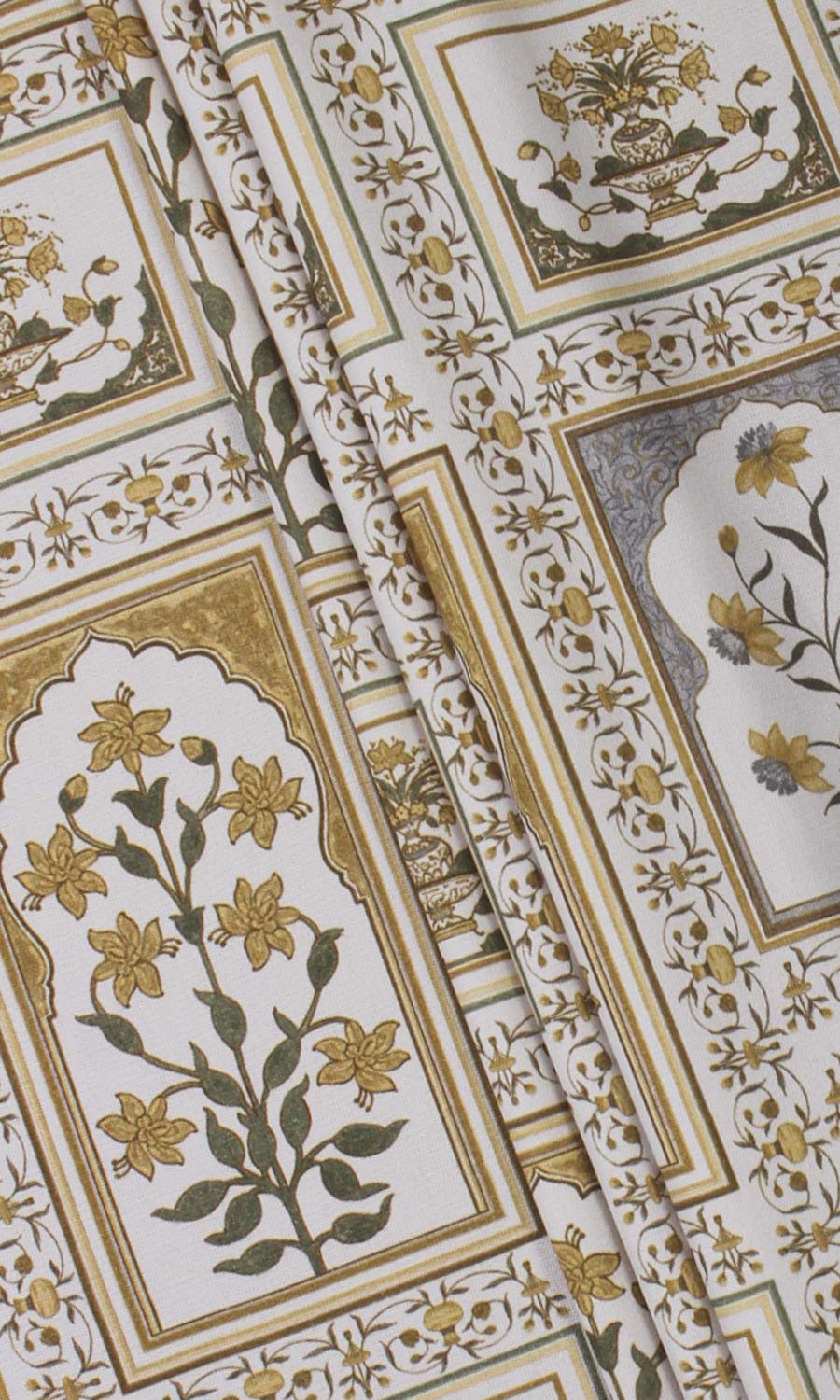 Floral Cotton Any Size Style Roman Blinds (Grey/ Yellow)