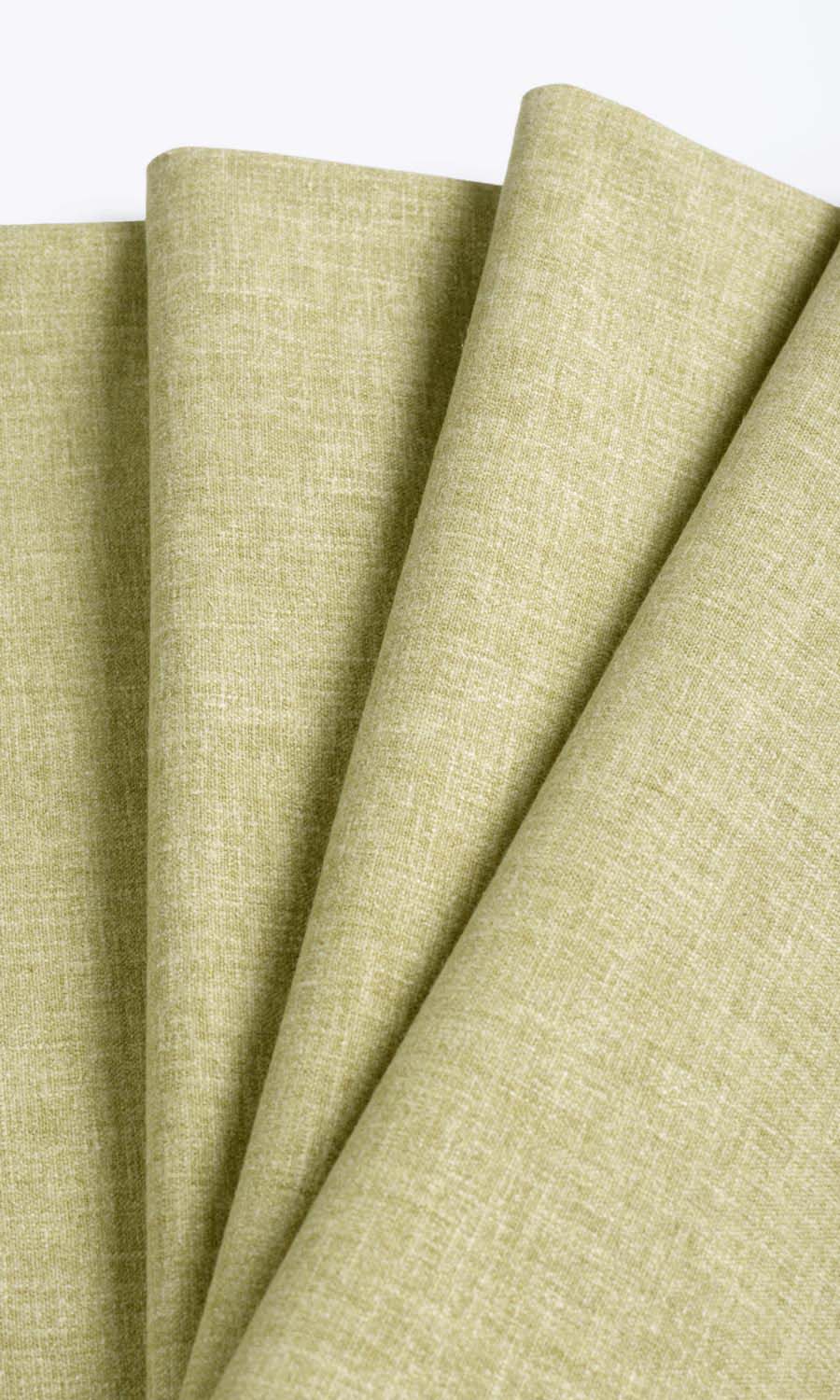 Poly-Cotton Window Treatments Fabric Sample (Pale Olive)