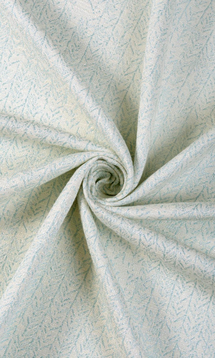 Herringbone Poly-Cotton Any Size Style Roman Blinds (White/ Blue)