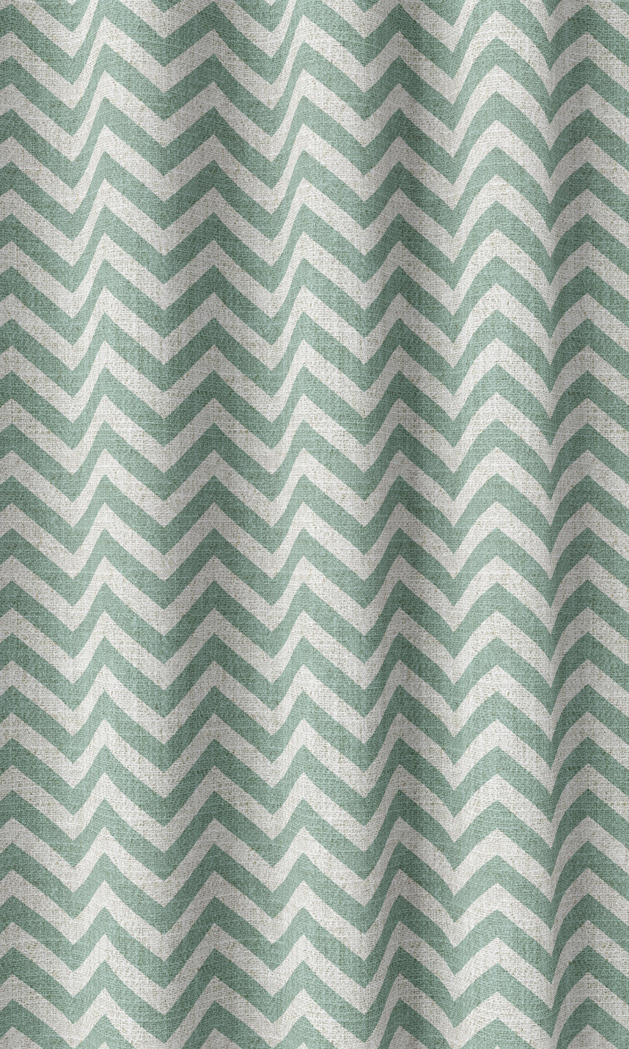 Chevron Print Home Décor Fabric By the Metre (Duck Egg Blue/ White)
