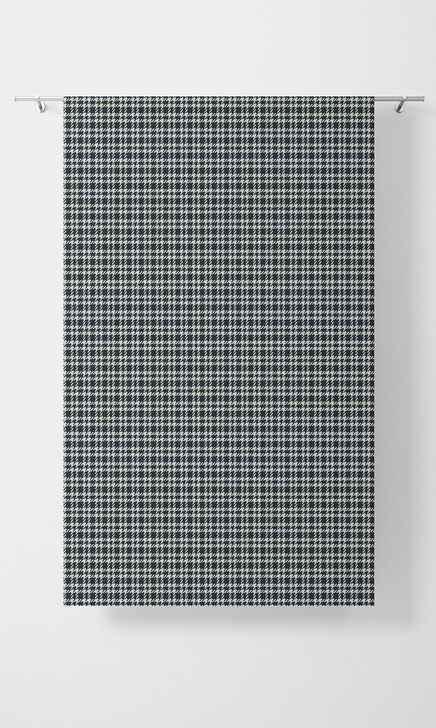 Checkered Home Textile Fabric Material By the Metre (Midnight Blue/ White)