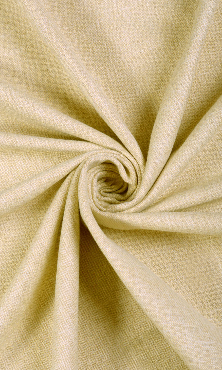 Linen Blend Home Textile Fabric Material By the Metre (Pale Yellow)