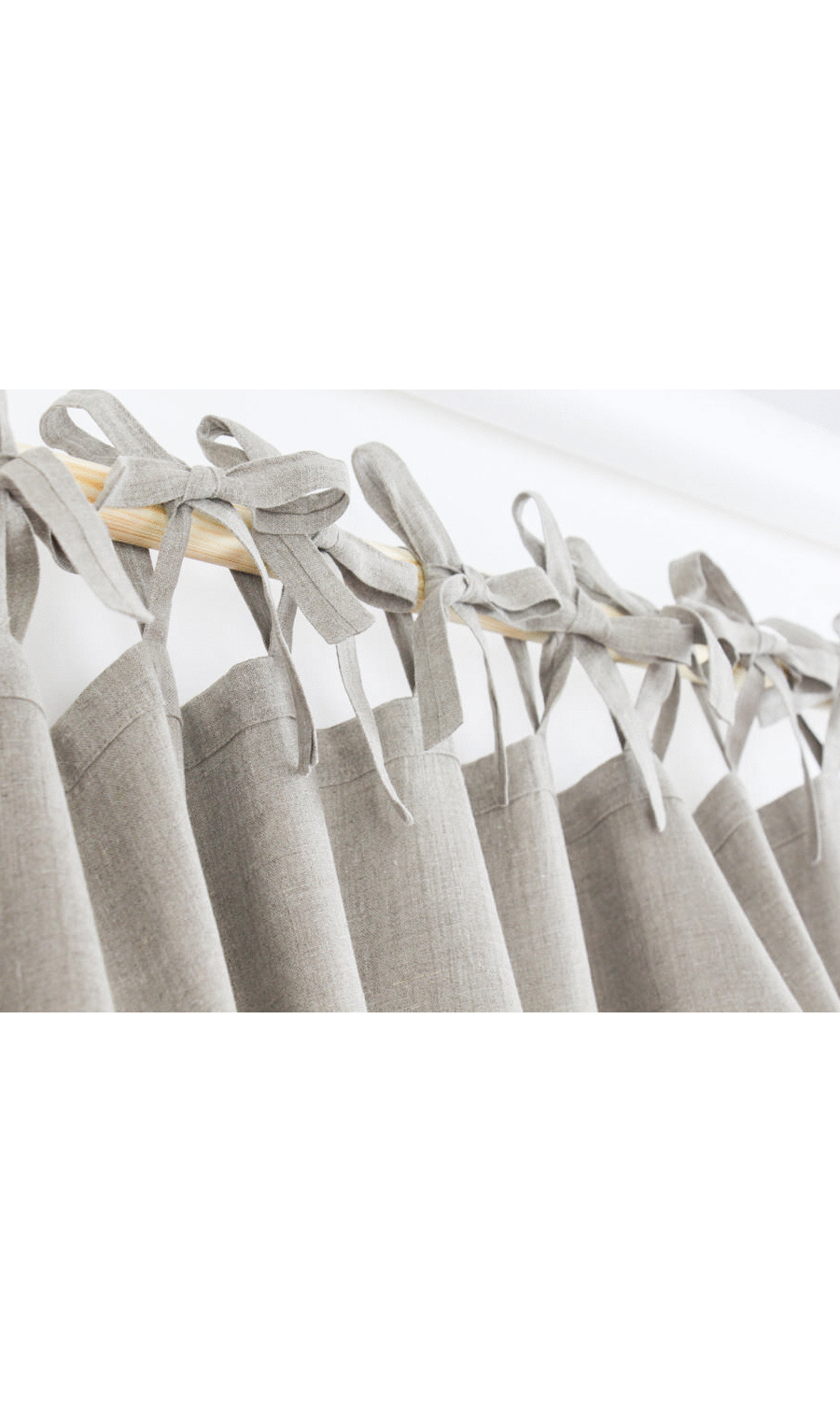 Pure Linen Home Textile Fabric Material By the Metre (Brown)