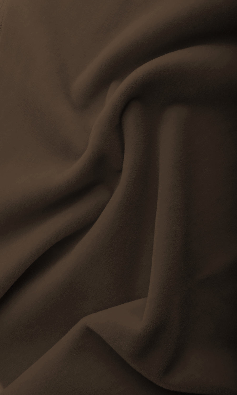 Velvet Home Textile Fabric Material Sample (Deep Coffee Brown)