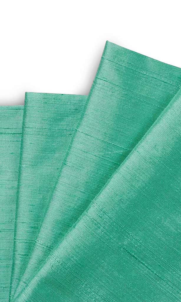 Pure Silk Fabric Blinds (Mint Sea Green) for Living, Bedroom, Kitchen, Bathroom