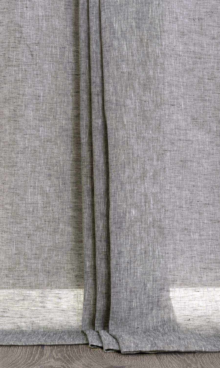 Linen Sheer Fabric Blinds (Grey)