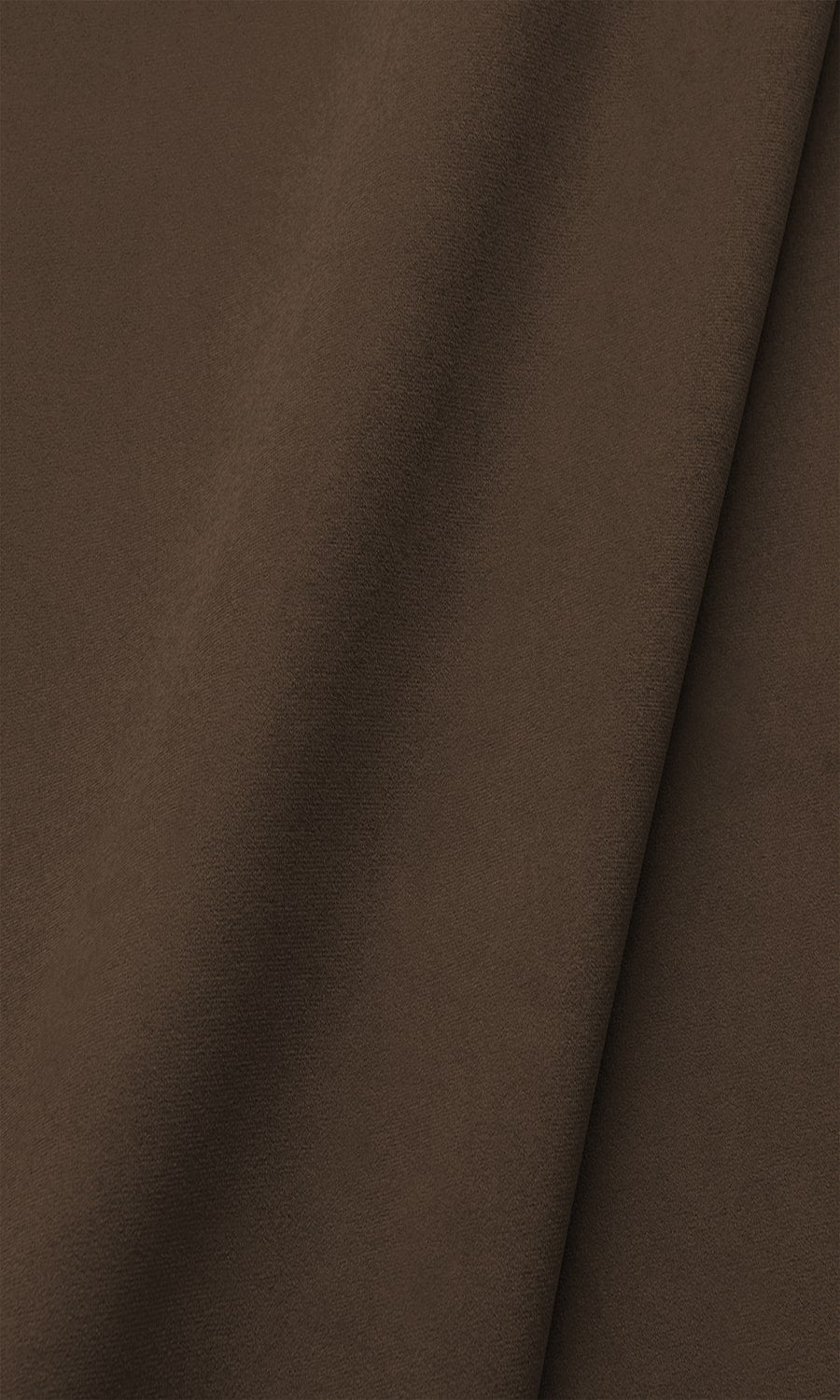 Velvet Window Treatments Fabric Sample (Deep Coffee Brown)