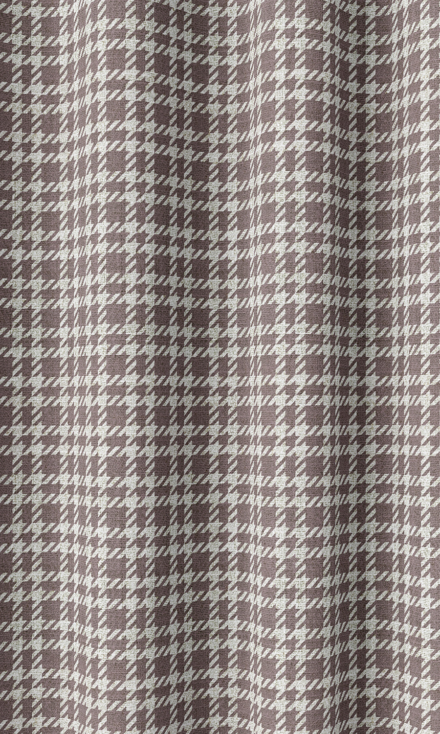 Check Patterned Home Décor Fabric By the Metre (Plum Purple)