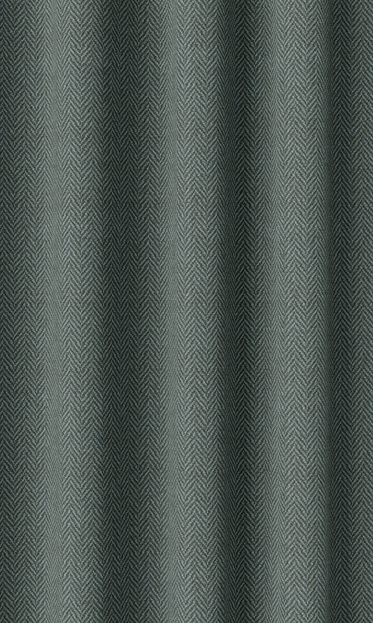 Herringbone Textured Home Décor Fabric By the Metre (Blue)