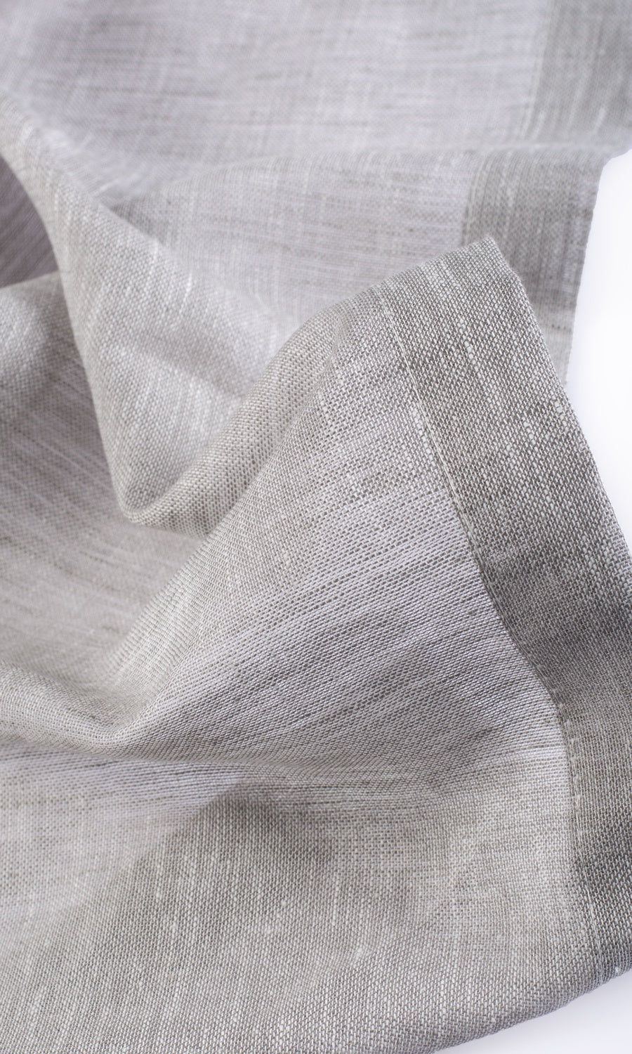 Linen-Cotton Sheer Roman Blinds (Pale Gray) for Living, Bedroom, Kitchen, Bathroom