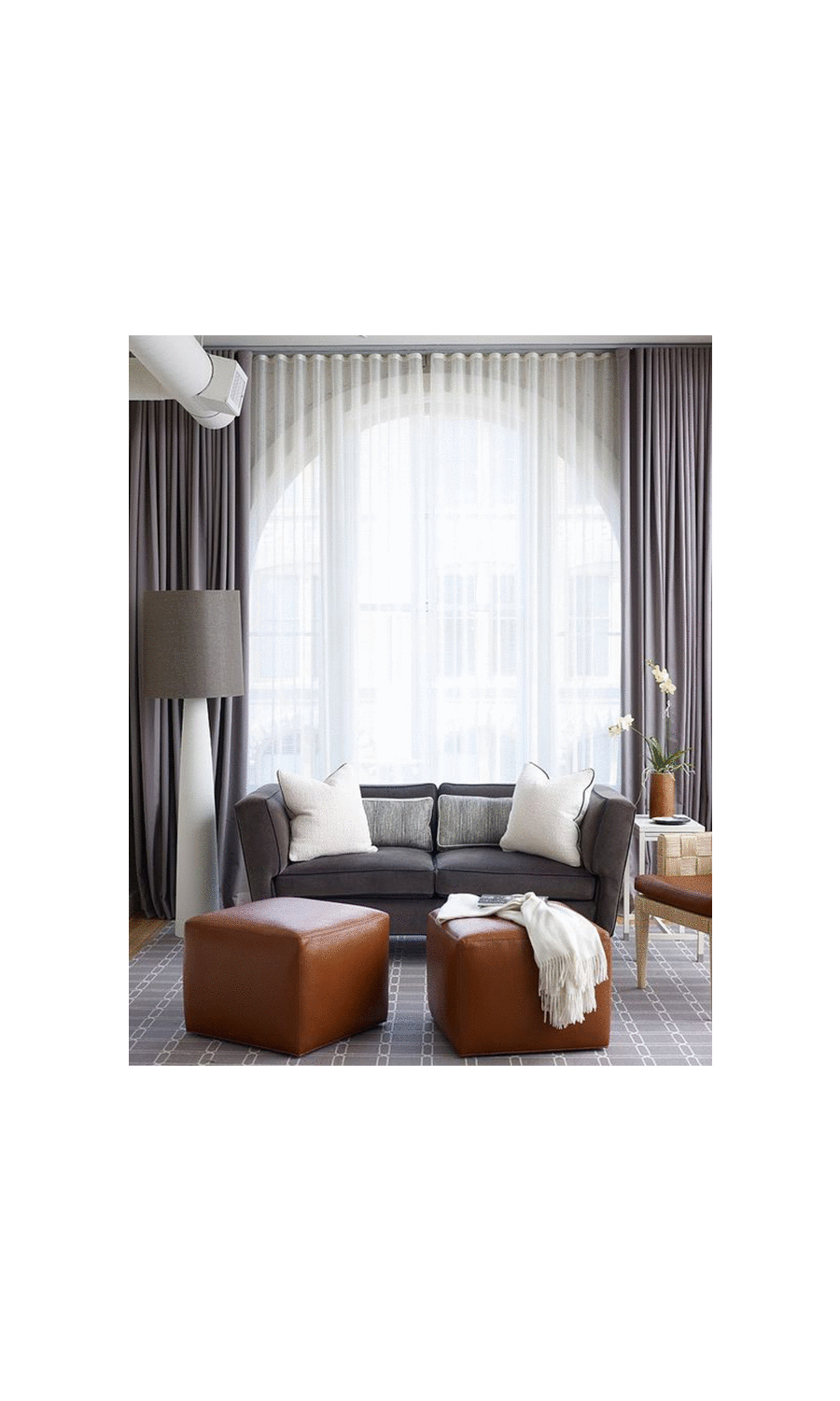 Semi Sheer Flat, Plain, Fake, Faux, European Relaxed Roman Blinds (White/ Ivory)