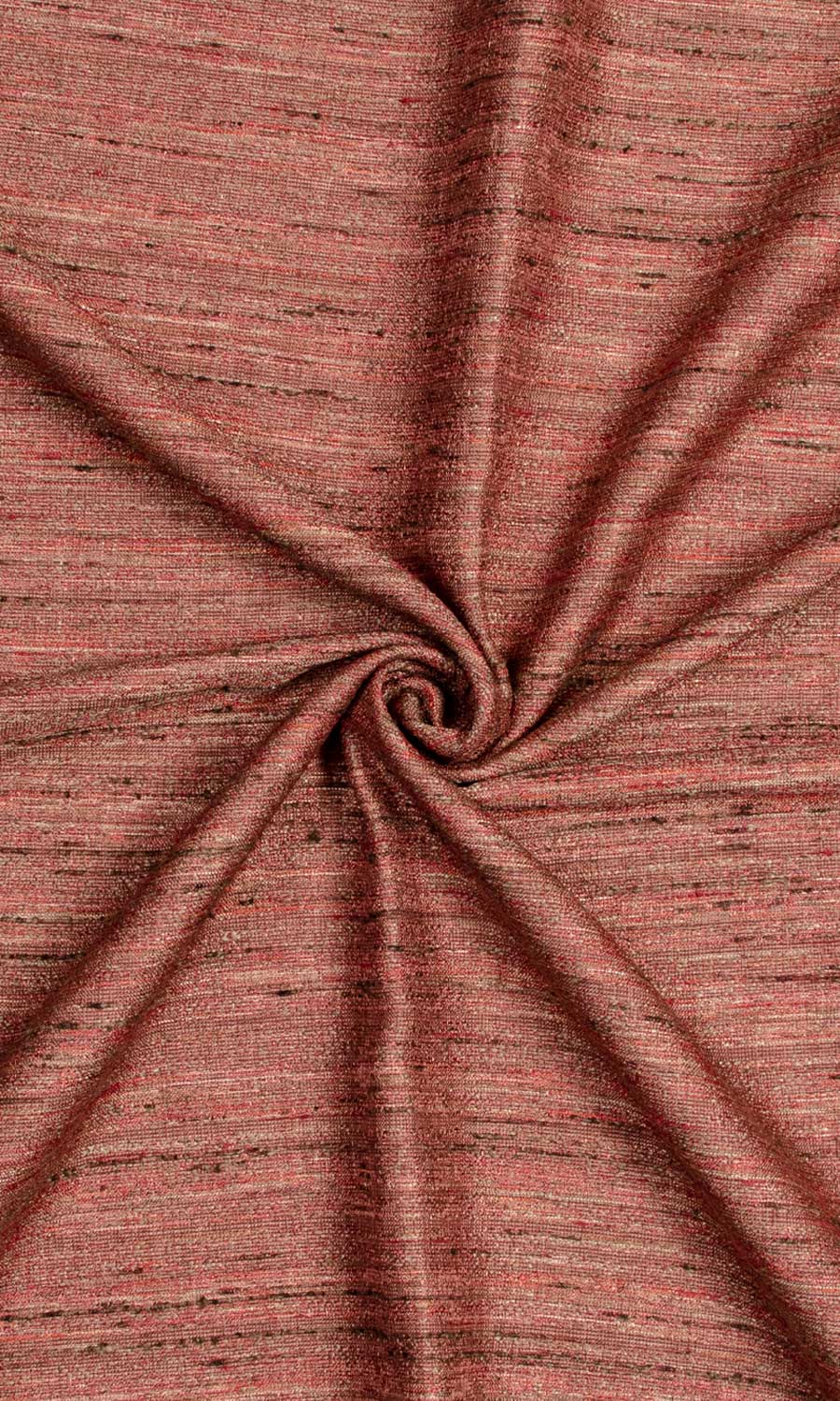 Faux Silk Textured Home Textile Fabric Material By the Metre (Brick Red)