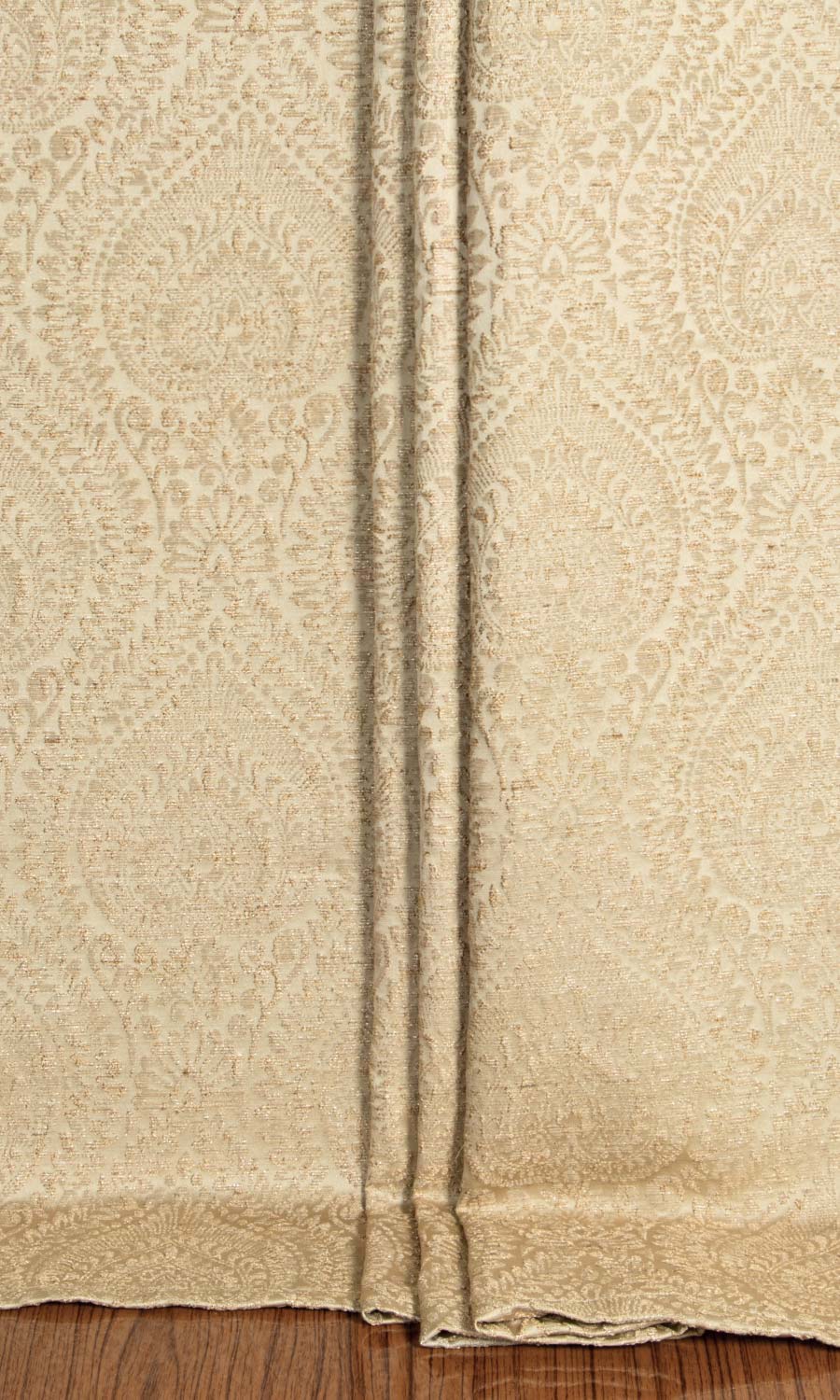 Textured Floral Flat, Plain, Fake, Faux, European Relaxed Roman Blinds (Beige)