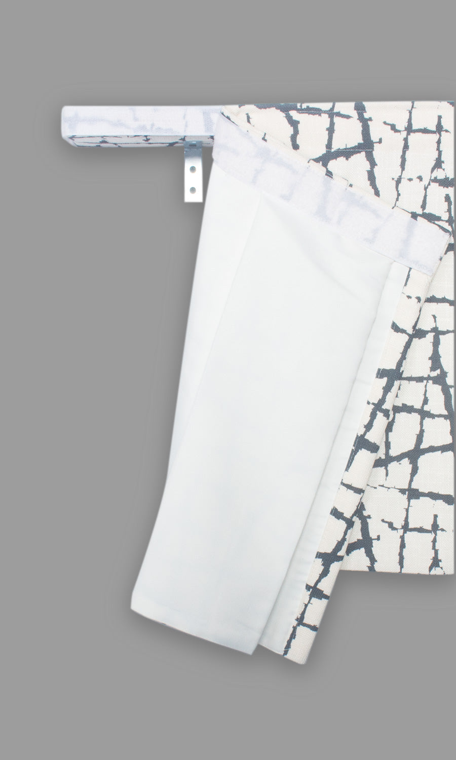 How to hang board mounted valance