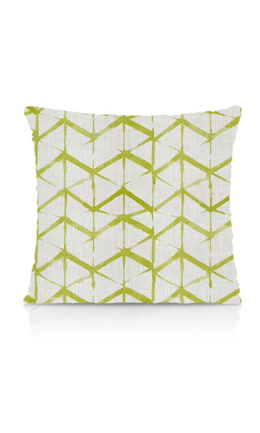 Bow-Arrow Patterned Flat, Plain, Fake, Faux, European Relaxed Roman Blinds (White/ Pear Green)