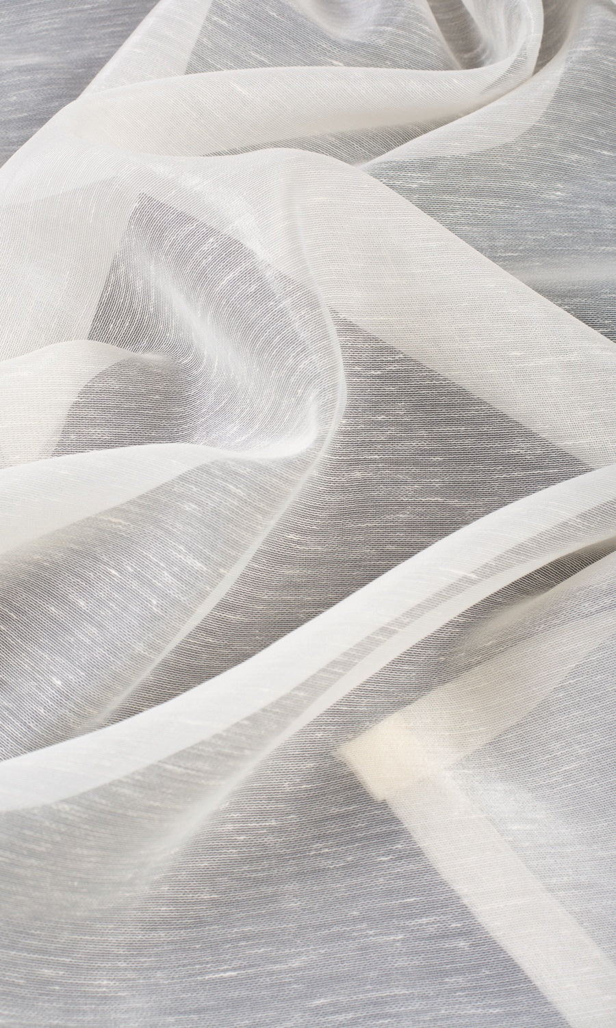 Sheer Roman Blinds & Window Shades (Powder White)